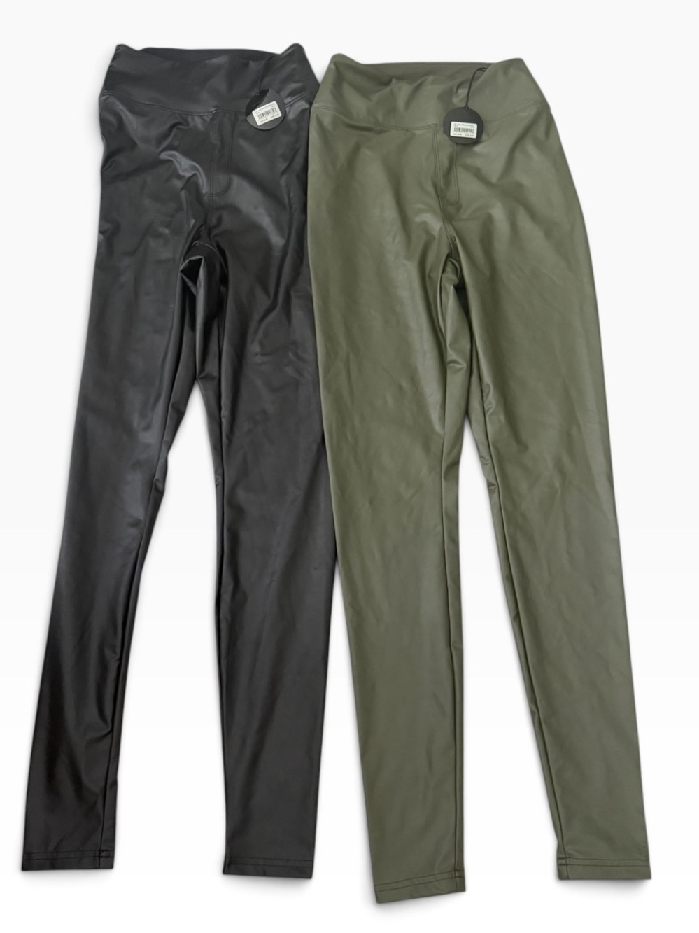 OFFLINE by Aerie Faux Leather Leggings Bundle S Black & Olive Green